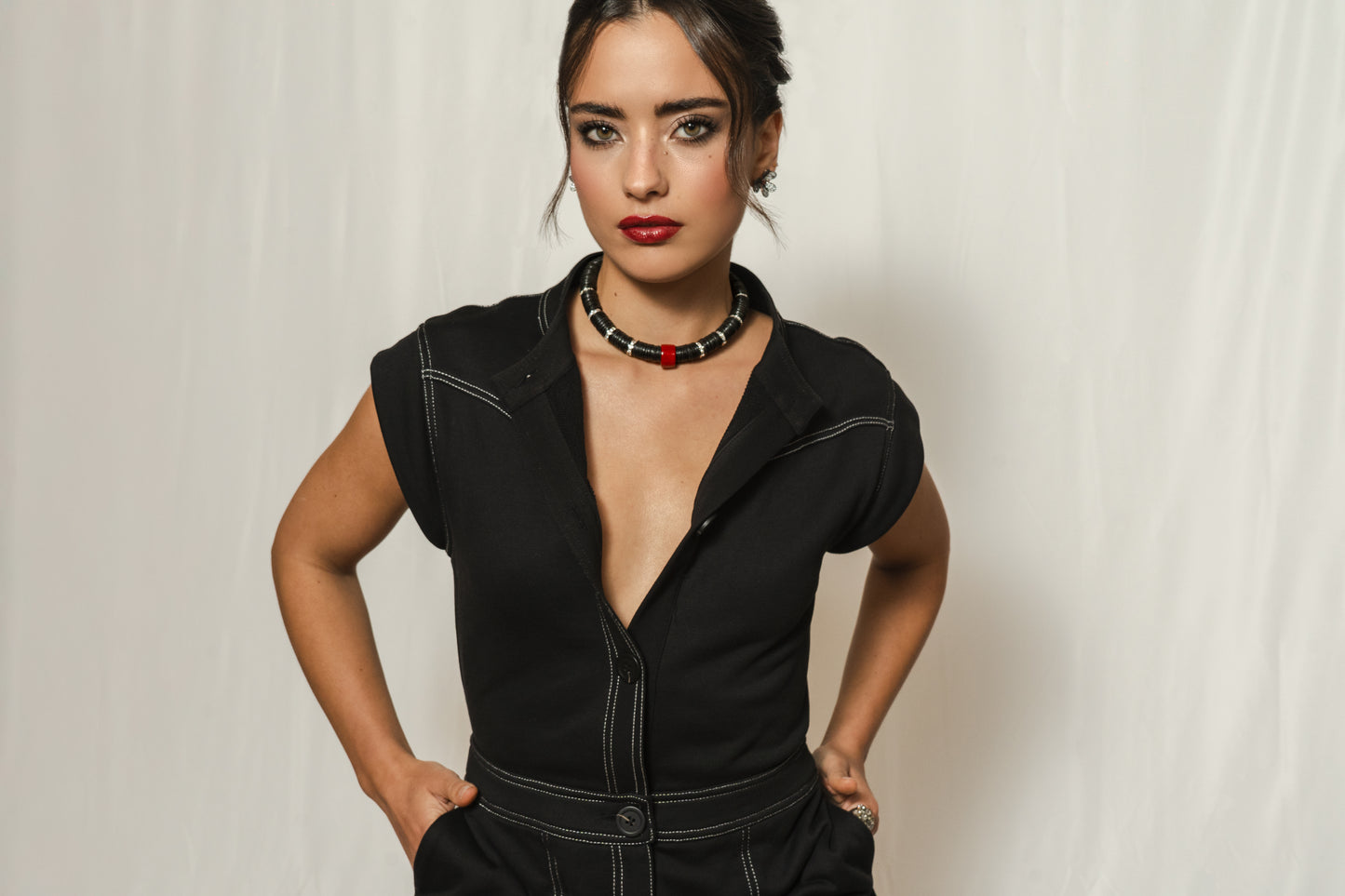 Jaipur Black Coral Bead