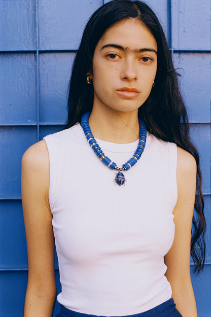 Puka Madre Scarab Blu
