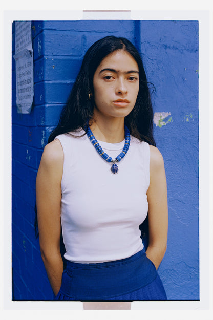 Puka Madre Scarab Blu
