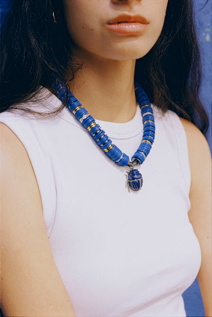 Puka Madre Scarab Blu