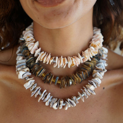Castaway Brown Shells Gold