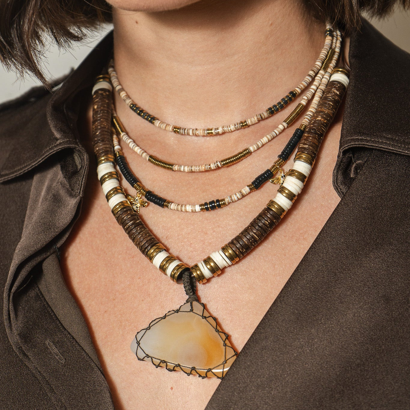 Zara Nano Multi Agate Beads