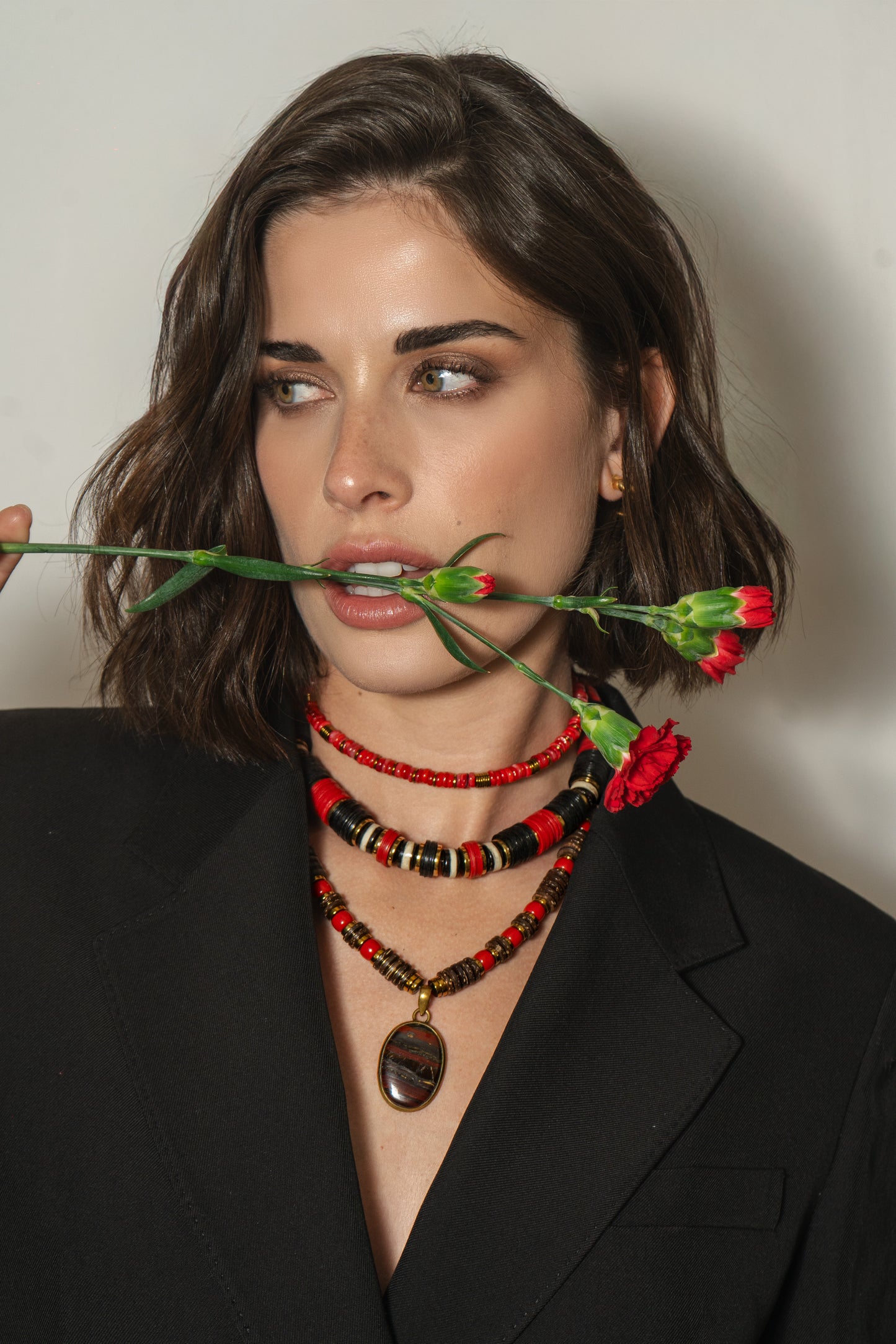 Jaipur Nero/Rosso Wood