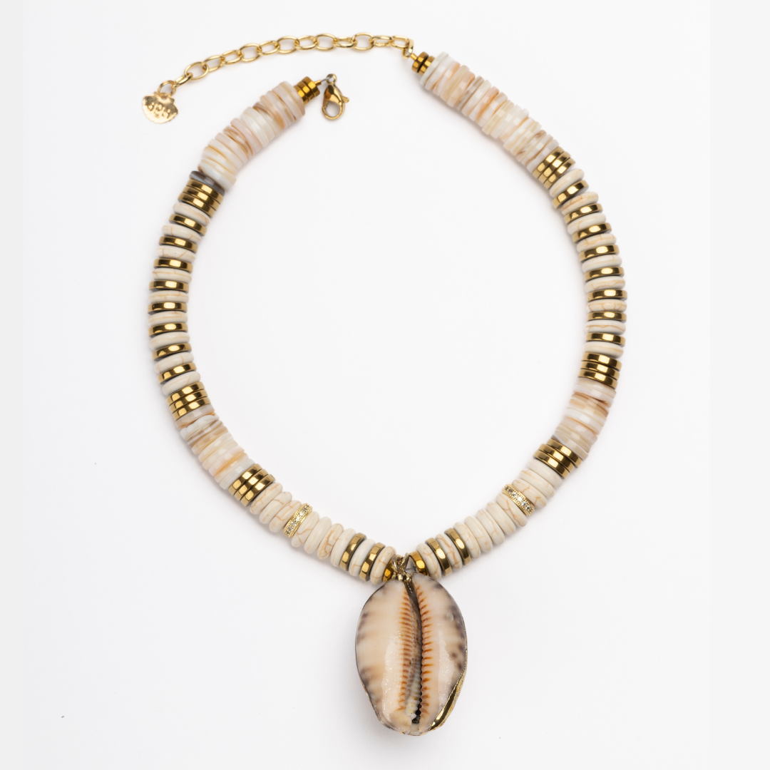 Jaipur Ecru Grandi Cowrie