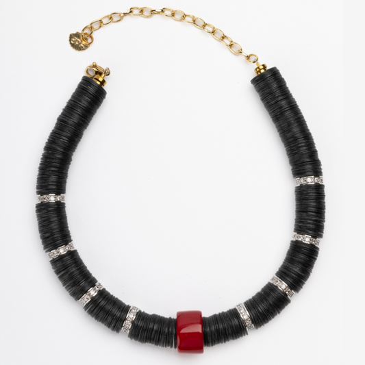 Jaipur Black Coral Bead