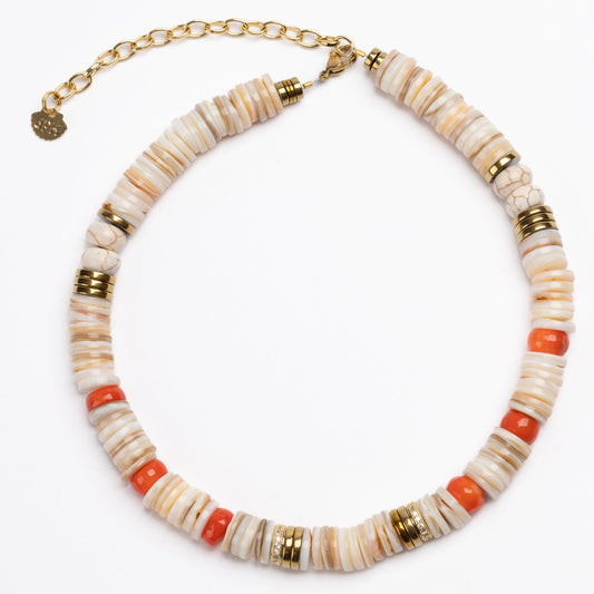 Jaipur Ecru Coral Mix