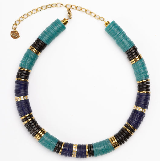 JAIPUR CYAN BLUE BROWN COCO