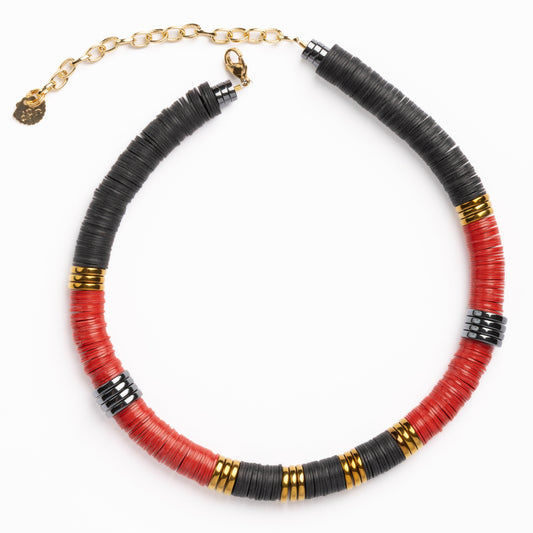 Jaipur Black Red Gold Simple