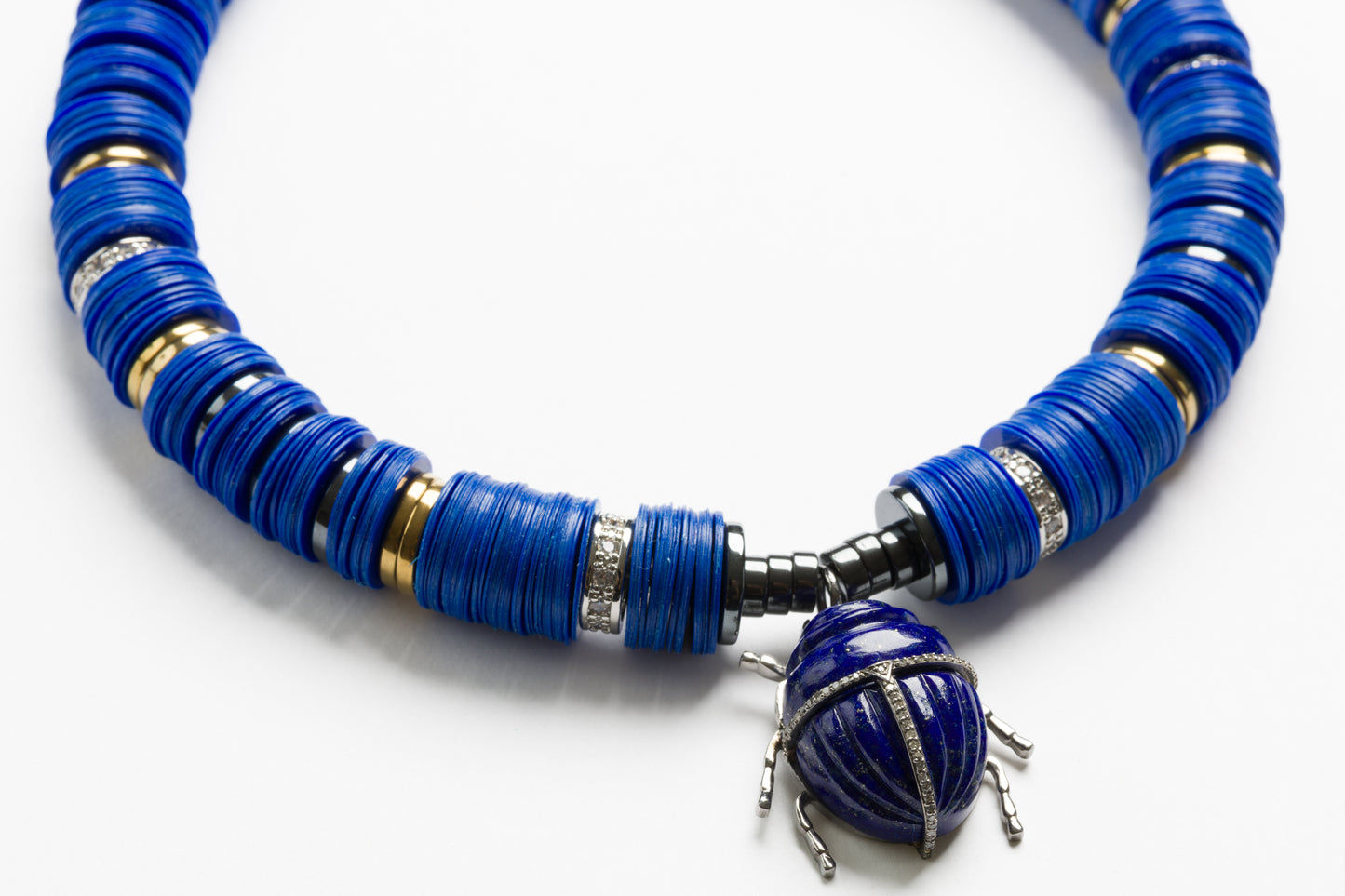 Puka Madre Scarab Blu