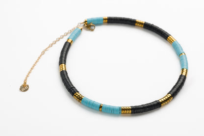 Jaipur Piccolo Nero Turchese Tria