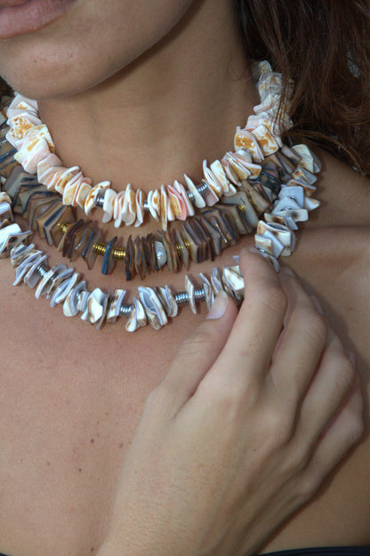 Castaway Brown Shells Gold