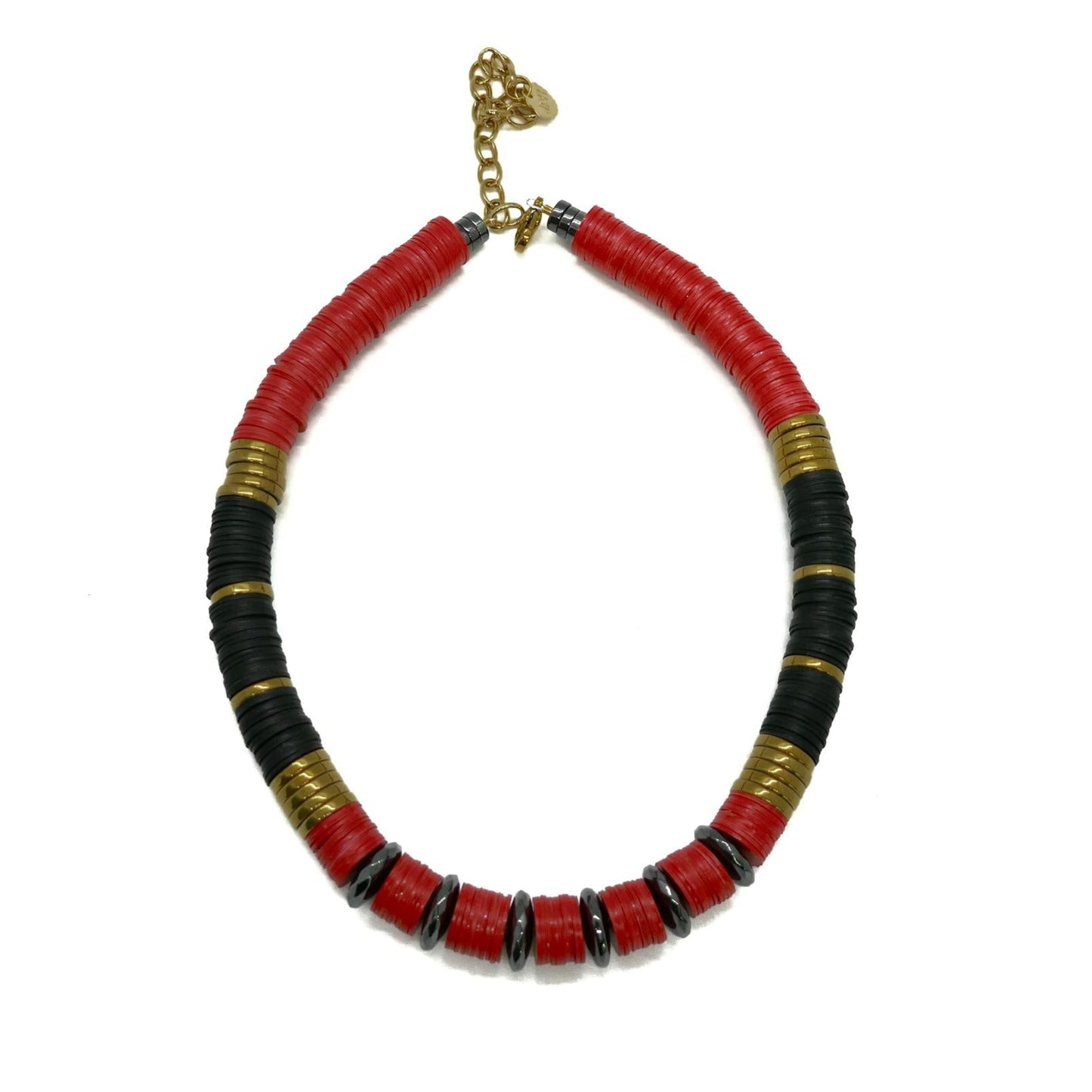 Black Red Gold Simple Late