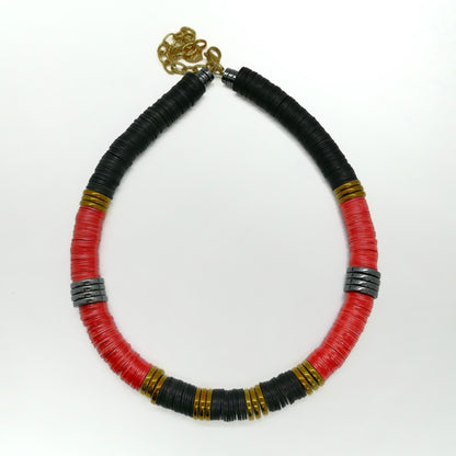 Black Red Gold Simple