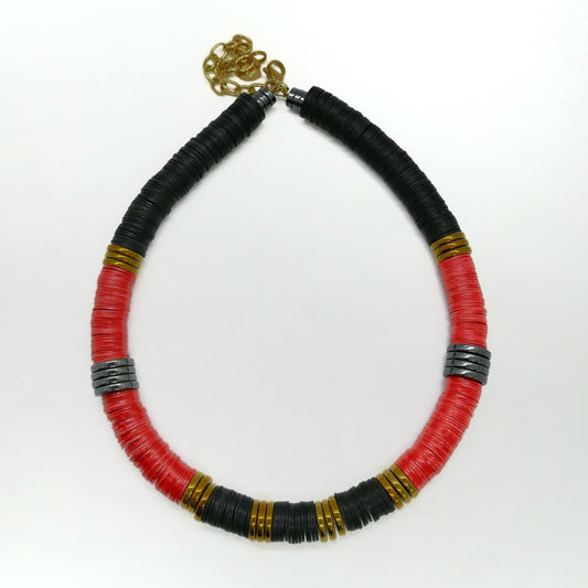 Black Red Gold Simple